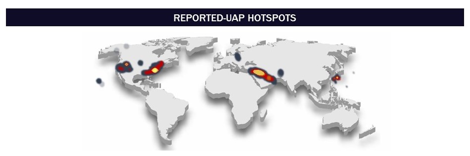 AARO Trends 1996 2024 Hotspots