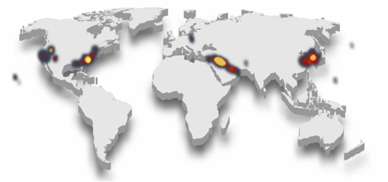 UAP Hotspots